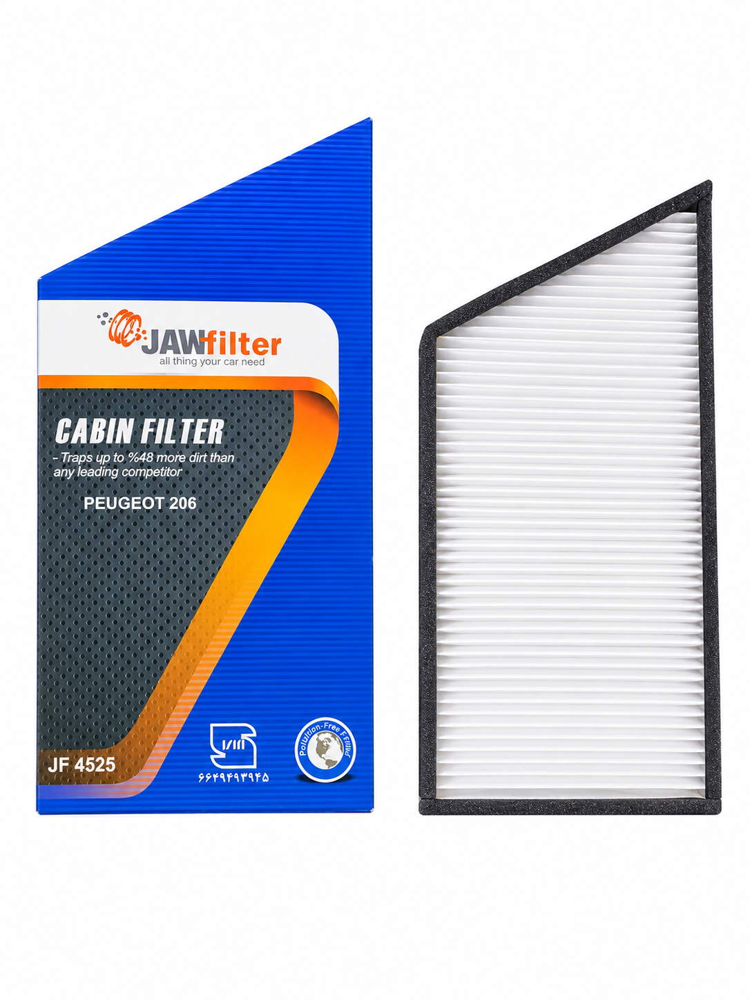 فیلتر کابین ژاو JF4525 مناسب پژو 206